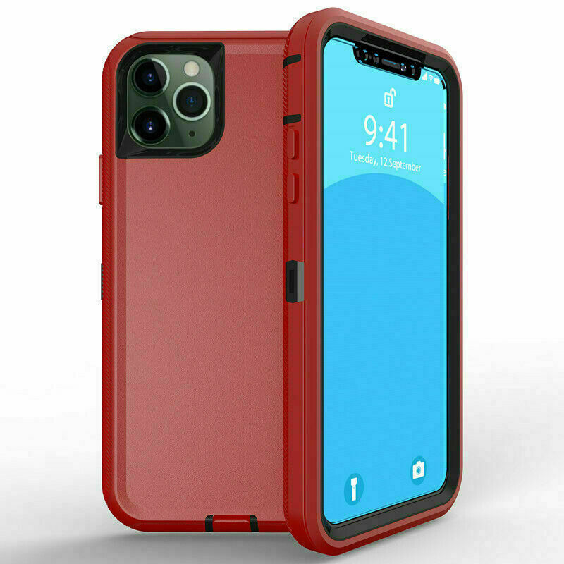 iPHONE 11 Pro Max 6.5in Armor Robot Case (Red Black)